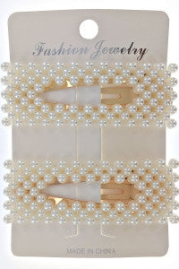 Pearl Hair Clips