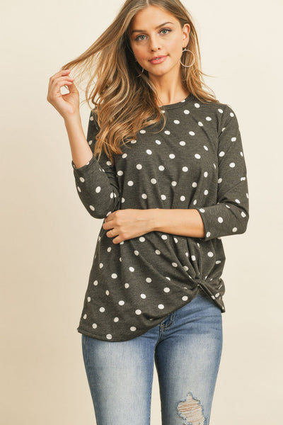 polkadot knot top