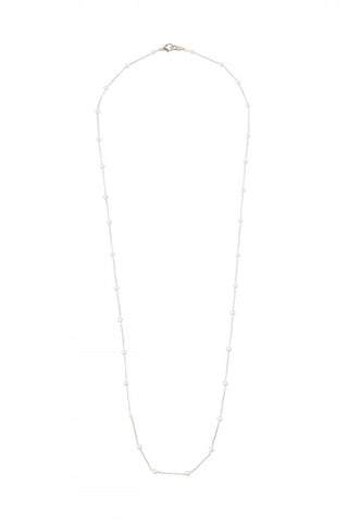 Silver and Pearl Bead Mask Chain