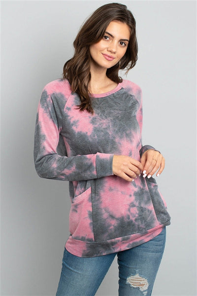 tie dye sweatshirt pockets