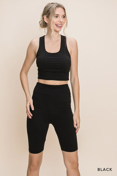 Biker short work out set